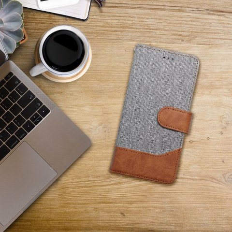 Etui JEANS Book do iPhone 11 szary