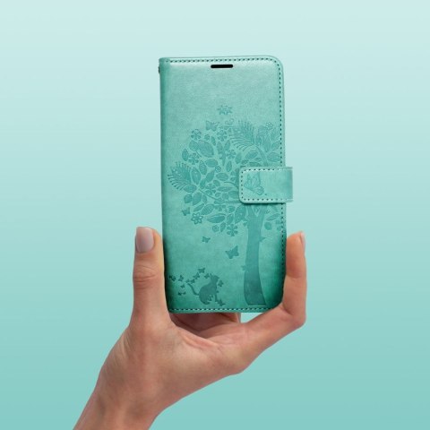 Etui MEZZO Book do iPhone 13 drzewo zielony