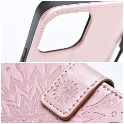Kabura MEZZO Book do IPHONE 12 / 12 Pro mandala złoty róż