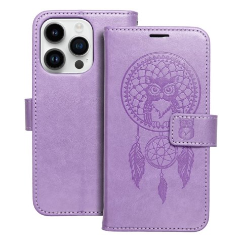 Etui MEZZO Book do iPhone 14 Pro łapacz snów fioletowy