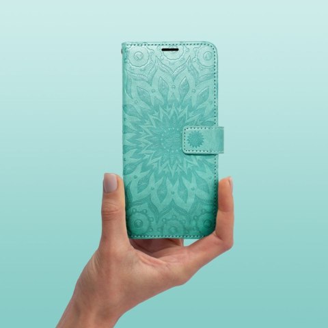Etui MEZZO Book do iPhone 14 mandala zielony
