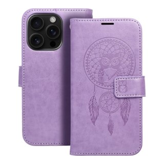Etui MEZZO Book do iPhone 16 Pro łapacz snów fioletowy