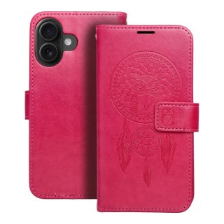 Etui MEZZO Book do iPhone 16 łapacz snów magenta