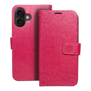 Etui MEZZO Book do iPhone 16 mandala magenta