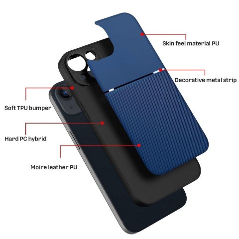 Etui NOBLE do iPhone 13 Mini niebieski