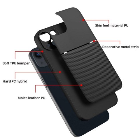 Etui NOBLE do iPhone 15 Pro Max czarny