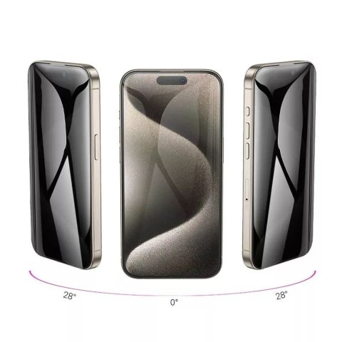 HOCO szkło hartowane 360-degree privacy do iPhone 15 Plus