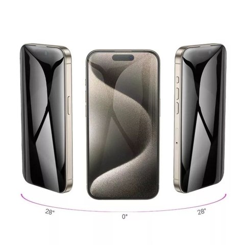 HOCO szkło hartowane 360-degree privacy do iPhone 15