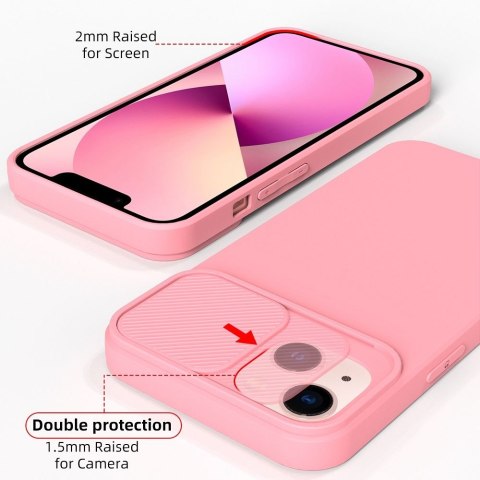 Etui SLIDE do iPhone 14 Plus jasnoróżowy