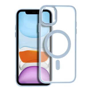 Etui MATTE MAG COVER kompatybilny z MagSafe do iPhone 11 niebieski