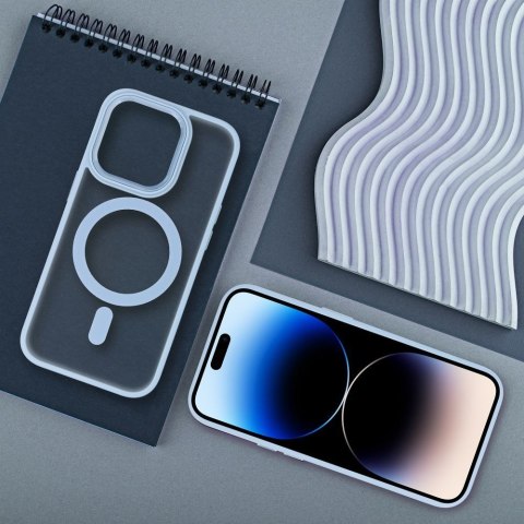 Etui MATTE MAG COVER kompatybilny z MagSafe do iPhone 15 Pro Max niebieski