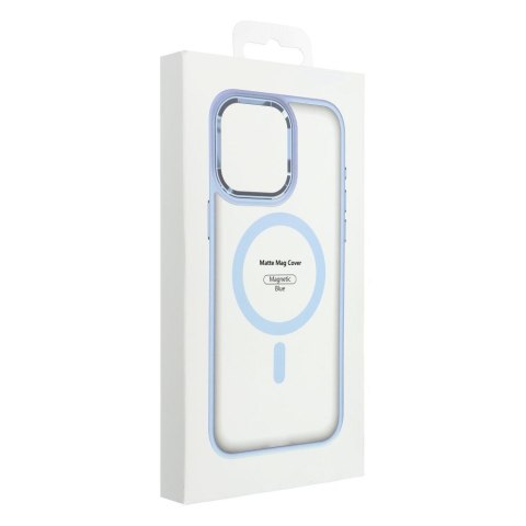 Etui MATTE MAG COVER kompatybilny z MagSafe do iPhone 15 Pro Max niebieski
