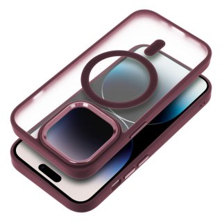 Etui MATTE MAG COVER kompatybilny z MagSafe do iPhone 15 czerwony