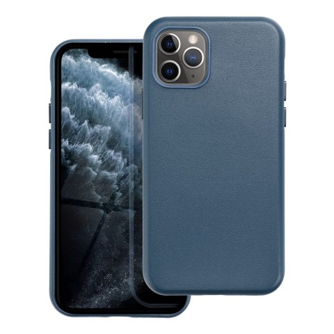 Etui LEATHER MAG COVER kompatybilny z MagSafe do iPhone 11 Pro niebieski