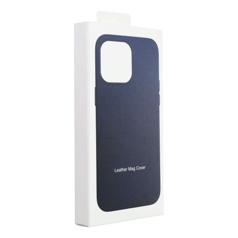 Etui LEATHER MAG COVER kompatybilny z MagSafe do iPhone 11 Pro niebieski