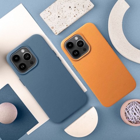 Etui LEATHER MAG COVER kompatybilny z MagSafe do iPhone 11 Pro niebieski
