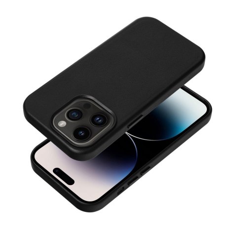 Etui LEATHER MAG COVER kompatybilny z MagSafe do iPhone 11 czarny