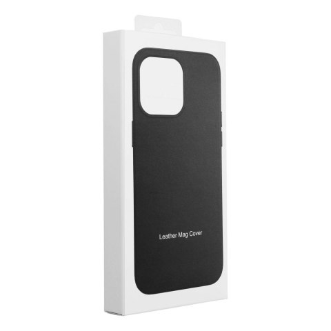 Etui LEATHER MAG COVER kompatybilny z MagSafe do iPhone 11 czarny