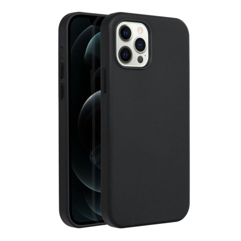 Etui LEATHER MAG COVER kompatybilny z MagSafe do iPhone 12 Pro czarny