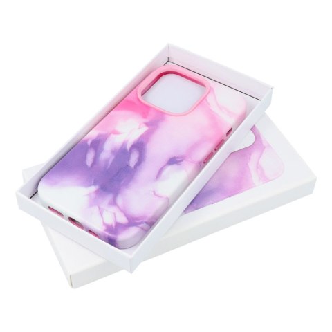 Etui LEATHER MAG COVER kompatybilny z MagSafe do iPhone 12 Pro purple splash