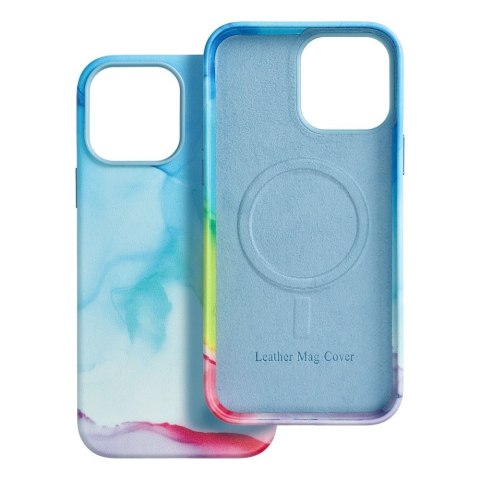 Etui LEATHER MAG COVER kompatybilny z MagSafe do iPhone 13 Pro Max color splash