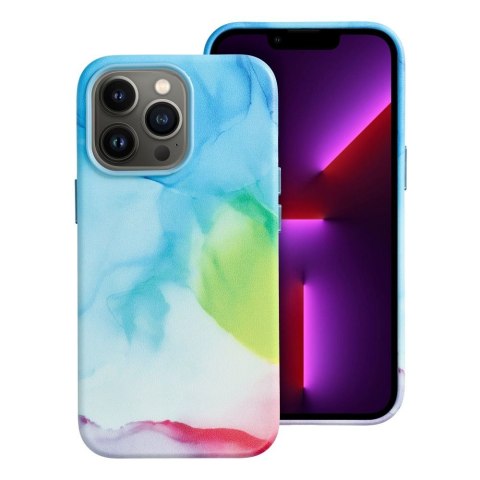 Etui LEATHER MAG COVER kompatybilny z MagSafe do iPhone 13 Pro color splash