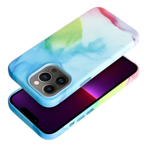 Etui LEATHER MAG COVER kompatybilny z MagSafe do iPhone 13 Pro color splash