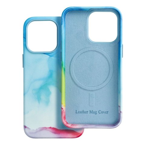 Etui LEATHER MAG COVER kompatybilny z MagSafe do iPhone 13 Pro color splash