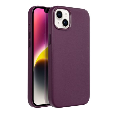 Etui LEATHER MAG COVER kompatybilny z MagSafe do iPhone 14 Plus ciemny fioletowy