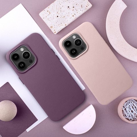Etui LEATHER MAG COVER kompatybilny z MagSafe do iPhone 14 Plus ciemny fioletowy