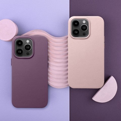 Etui LEATHER MAG COVER kompatybilny z MagSafe do iPhone 14 Plus ciemny fioletowy