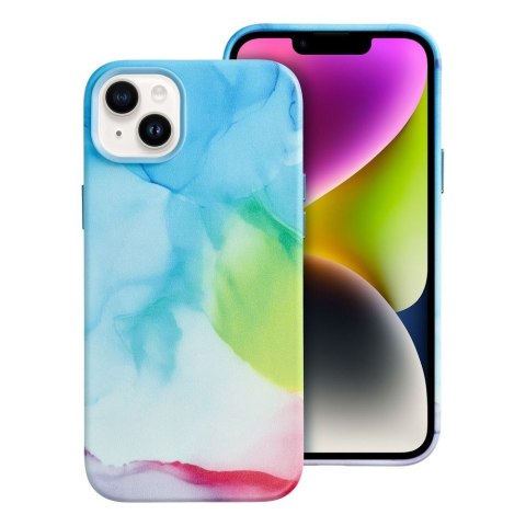 Etui LEATHER MAG COVER kompatybilny z MagSafe do iPhone 14 Plus color splash