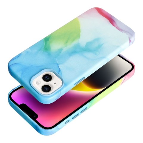 Etui LEATHER MAG COVER kompatybilny z MagSafe do iPhone 14 Plus color splash