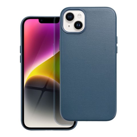 Etui LEATHER MAG COVER kompatybilny z MagSafe do iPhone 14 Plus niebieski