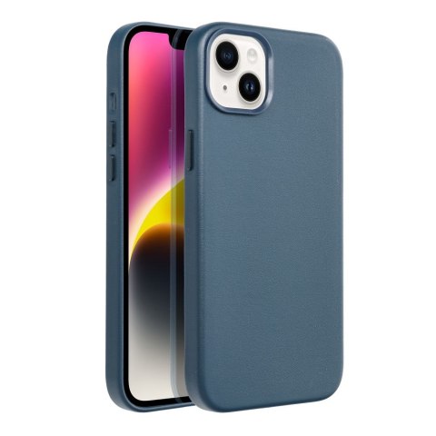 Etui LEATHER MAG COVER kompatybilny z MagSafe do iPhone 14 Plus niebieski