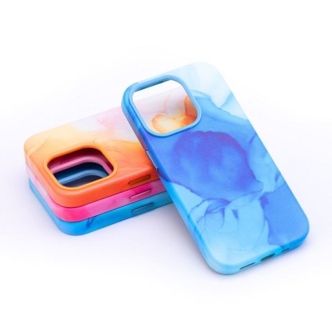 Etui LEATHER MAG COVER kompatybilny z MagSafe do iPhone 14 Pro blue splash
