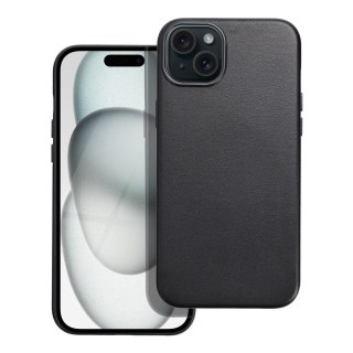 Etui LEATHER MAG COVER kompatybilny z MagSafe do iPhone 15 Plus czarny