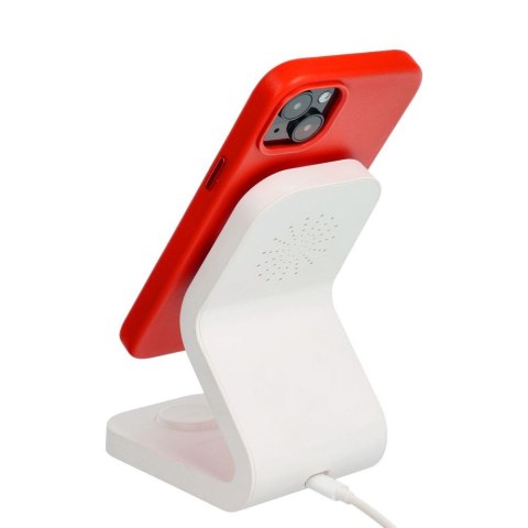 Etui LEATHER MAG COVER kompatybilny z MagSafe do iPhone 15 Pro Max czerwony
