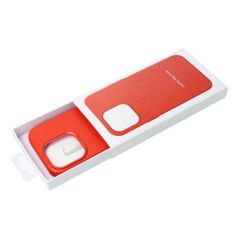 Etui LEATHER MAG COVER kompatybilny z MagSafe do iPhone 15 Pro Max czerwony