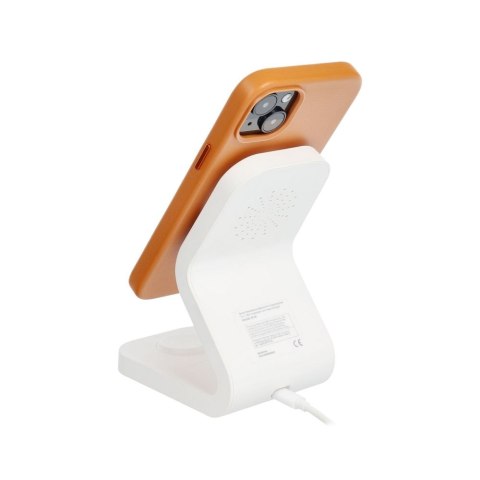 Etui LEATHER MAG COVER kompatybilny z MagSafe do iPhone 15 Pro Max pomarańczowy