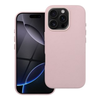 Etui LEATHER MAG COVER kompatybilny z MagSafe do iPhone 16 Pro różowy