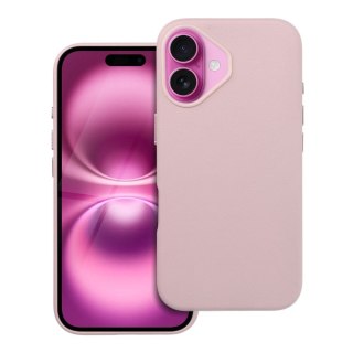 Etui LEATHER MAG COVER kompatybilny z MagSafe do iPhone 16 różowy