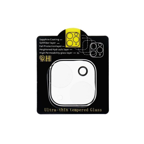 Szkło hartowane 5D Full Glue do aparatu - do iPhone 15 Transparent