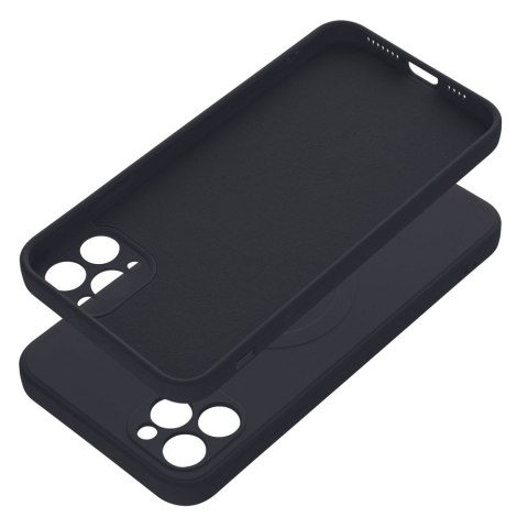 Etui SILICONE MAG COVER kompatybilny z MagSafe do iPhone 11 Pro Max czarny