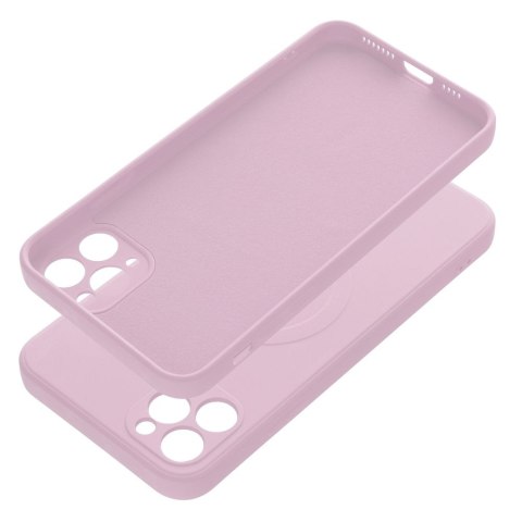 Etui SILICONE MAG COVER kompatybilny z MagSafe do iPhone 11 Pro Max różowy