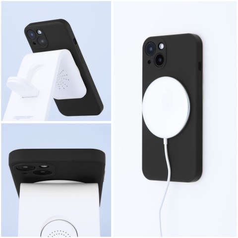 Etui SILICONE MAG COVER kompatybilny z MagSafe do iPhone 11 Pro czarny
