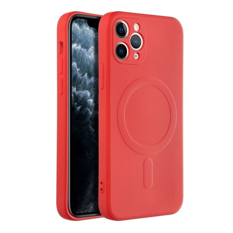 Etui SILICONE MAG COVER kompatybilny z MagSafe do iPhone 11 Pro czerwony