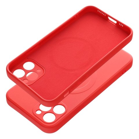 Etui SILICONE MAG COVER kompatybilny z MagSafe do iPhone 11 Pro czerwony