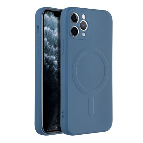Etui SILICONE MAG COVER kompatybilny z MagSafe do iPhone 11 Pro niebieski