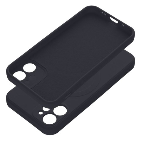 Etui SILICONE MAG COVER kompatybilny z MagSafe do iPhone 12 Mini czarny